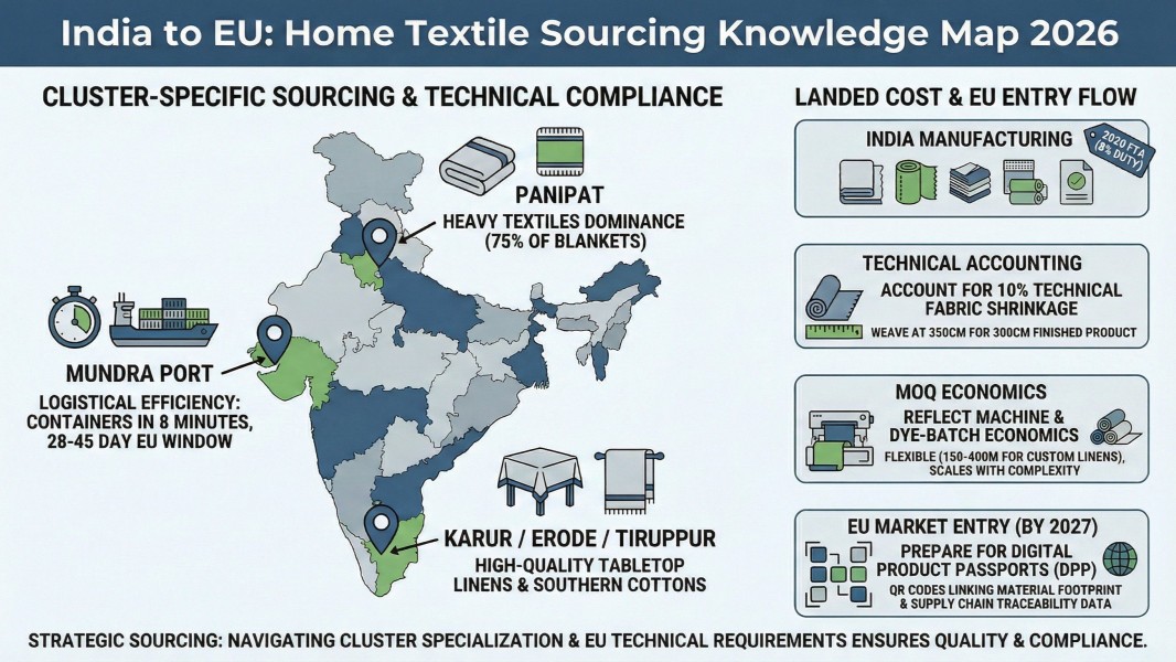 India-EU FTA 2026: The New Strategic Sourcing Hub for Zero-Duty Home Textiles