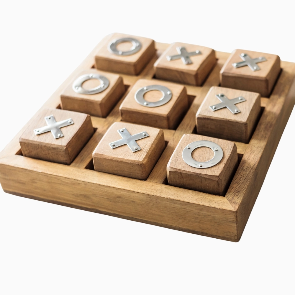 NYGGTYK – Juego De Cartas Flop De Madera Con Dados, Juego De Habilidad Y Lógica Para Toda La Familia, Tamaño 22x22 Cm