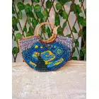 Half Moon Blue Brunch Beach Bag