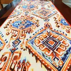 Coral Slub terrakottamönster bomullslöpare - 33 x 180 cm