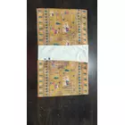 Camino de mesa de poliéster con estampado de mostaza opaca, diseño decorativo, 14 x 72 pulgadas