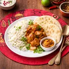 Juego de 4 manteles individuales redondos rojos