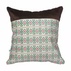 Juego de 3 fundas de cojín minimalistas | Blanco roto multicolor | Terciopelo | 40,6 x 40,6 cm