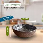 Cuenco de cerámica Mittory para servir - Marrón diamante mate 920 ml