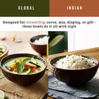 Cuenco de cerámica Mittory para servir - Marrón diamante mate 920 ml