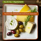 Bandeja cuadrada blanca Mittory de 8 pulgadas