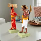 Krishnanagar Handmade Clay Human Figure Gift & Decor (Indian Farmer Couple)