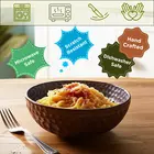 Cuenco de cerámica Mittory para servir - Marrón diamante mate 920 ml