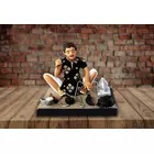 Krishnanagar Handmade Clay Gift & Décor | Basic- Sitting Human Figure Miniature Idol - Blacksmith