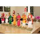 Handmade Clay Terracotta | VARKARI Set of 7 | Devotional Miniature Idols