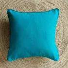 Juego de 5 fundas de cojín minimalistas | Azul turquesa y multicolor | Algodón y chenilla | 40,6 x 40,6 cm