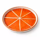 Juego de platos de cerámica Mittory Orange (juego de 2)
