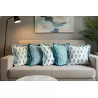 Juego de 5 fundas de cojín de estilo contemporáneo | Azul verdoso | Algodón suave cambray | 40,6 cm x 40,6 cm