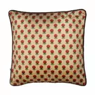 Contemporary Cushion Cover Combo Set of 5 | Brown And Cream | velvet | 16" X 16"