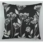 Juego de 3 fundas de cojín de estilo contemporáneo | Negro - Multicolor | Algodón y tela vaquera | 40,6 x 40,6 cm