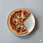 Juego de 2 platos llanos rústicos en espiral de cerámica Mittory