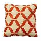 Juego de 5 fundas de cojín de estilo contemporáneo | Naranja y multicolor | Algodón lona y lino | 40,6 x 40,6 cm