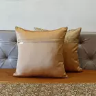 Colcha de lujo de brocado Banarasi | Amarilla | Colcha tamaño king con funda de cojín | Banarasi | Bordado Zari