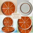 Juego de platos de cerámica Mittory Orange (juego de 2)