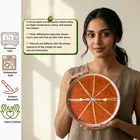 Juego de platos de cerámica Mittory Orange (juego de 2)