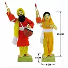 Krishnanagar Handmade Clay Human Figure Gift & Decor (Folk Singer Couple)