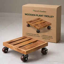 Heavy-Duty Rolling Plant Stand with Wheels - Indoor & Outdoor Use