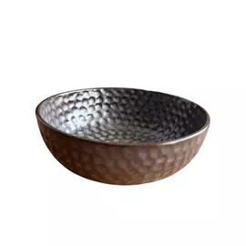 Cuenco de cerámica Mittory para servir - Marrón diamante mate 920 ml