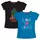 Bomullstryckta t-shirts för flickor (2-pack)