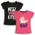 Bomullstryckta t-shirts för flickor (2-pack)