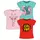Cotton printed T shirts for girls (Pack of 3)