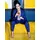 Power Sutra Double Breast Pant Suit - Royal Blue