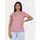 Power Sutra Short Sleeve High Neck Stretch Top for Women- Blush Pink