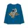 Minicult bomullstryckta helärmade T-shirts för pojkar (paket med 1) (blå 1)