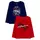 Minicult Cotton Printed Full Sleeve T Shirts for Boys (Pack of 2) (Dark Blue and Red)