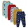 Minicult Baby Boy's and Baby Girl's Cotton Regular Fit Pyjama Pants with Rib - Pack of 6 ( Multicolour)