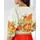 The Saffron Saga Handpainted Cotton Blouse White - L