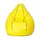 Sattva Classic XXXL Bean Bag Cover (No Filling) Yellow With Navy Blue Piping
