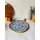 Blue & white round shape handmade platter