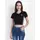 DriDOT Black Long Back Crop Top 