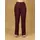 Burgundy Inverted Pleats Detail Trouser