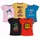 Minicult Girls half sleeeves Cotton Tshirt with cute Prints and colorfull-Pink (Pack of 5)