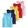 Minicult Cotton Kids Vests in Solid Colors-Yellow(Pack of 5)