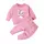 Minicult cotton Kids Coordinated sweatshirt and pant set with character print (UNICORN PINK)(Pack of 1)