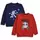 Minicult Cotton Printed Sweatshirts - Pack of 2, Red