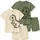 minicult Matching CottonTshirt and Shorts coords with cute animal Prints(Dino Combo)(Pack of 2)(3-6 MTS)