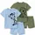 minicult Matching CottonTshirt and Shorts coords with cute animal Prints(Giraffe Combo 2)(Pack of 2)(3-6 MTS)